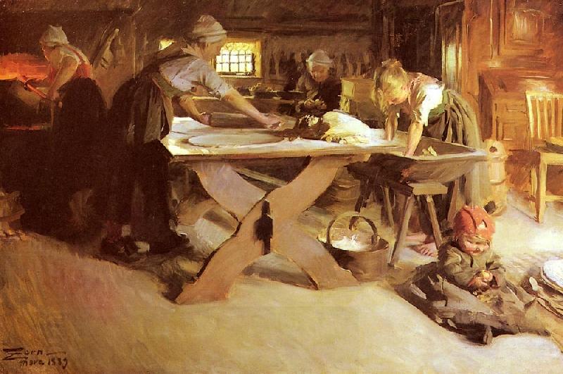 Anders Zorn Bread Baking China oil painting art